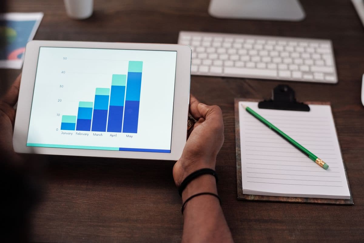 Business chart document preview